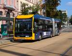 HEAG mobiBus Mercedes Benz eCitaro 2 G Wagen 420 am 07.09.24 in Darmstadt Innenstadt