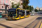 HEAG mobiBus MAN Elektro Lions City G Wagen 428 am 07.09.24 in Darmstadt Innenstadt