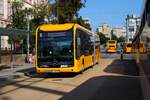 HEAG mobiBus Mercedes Benz eCitaro 2 G Wagen 443 am 07.09.24 in Darmstadt Innenstadt