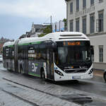 Anfang Juni 2024 war dieser Volvo 7900 Gelenkbus in der Flensburger Innenstadt zu sehen.