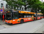 Hamburg HHA - Man Lion`s City Nr.7712  HH.YG 1712 mit Werbung unterwegs auf der Linie 17 in der Stadt Hamburg am 2024.09.17