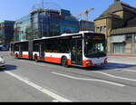 Hamburg HHA - Man Lion`s City Nr.7719  HH.YG 1219 mit Werbung unterwegs auf der Linie 17 in der Stadt Hamburg am 2024.09.17