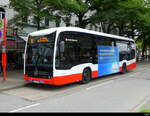 Hamburg HHA - Mercedes e Citaro Nr.2203  HH.XB 2203 mit Teil-Werbung unterwegs auf der Linie 18 in der Stadt Hamburg am 2024.09.17