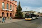 Mainzer Mobilität MAN Lions City G Wagen 764 am 31.12.22 am Höfchen in der Innenstadt