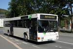 Bus Schwarzenberg / Bus Erzgebirge: MAN EL (ANA-BV 44) der RVE (Regionalverkehr Erzgebirge GmbH), aufgenommen im August 2023 im Stadtgebiet von Schwarzenberg / Erzgebirge.