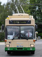 Dieser MAN / Gräf & Stift SL 172HO stammt aus dem Jahr 1986 und wurde Anfang Juli 2024 für Rundfahrten anlässlich des 25. Jährigen Jubiläums des Obus Museum Solingen eingesetzt.