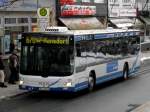 MAN Niederflurbus 3. Generation (Lion's City) auf der Linie 670 nach Remscheid-Honsberg Sportplatz an der Haltestelle Wuppertal Ronsdorf Markt.(7.2.2013) 