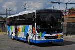 MAN Lion’s Intercity, von Sibra, erreicht den Busbahnhof von Annecy.