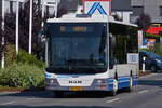 AM 5556, MAN Lion’s City, von Autocars Meyers, wird gleich seine Endstation in Marnach erreichen.