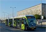 (SL 3410) VanHool ExquiCity 24 Bus, der erste von 5 ausgelieferten Busse, des Busunternehmens Sales Lentz, im Einsatz seit anfang November, gesehen in den Sraen der Stadt Luxemburg. 3 Teiliger Diesel Elektrischer Hybridbus, L 23,82 m, B 2,55 m, Gewicht 22750 kg, 02.12.2013