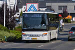 RG 5017, Setra S 416LE, von Sales Lentz, bei der Durchfahrt in Marnach aufgenommen.