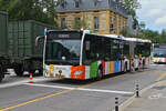 TG 5059, Mercedes Benz Citaro vom VDL, am Nationalfeiertag mit der Gruppe des CGDIS, (Luxemburgische Rettungswesen), in der Stadt Luxemburg unterwegs. 23.06.2024