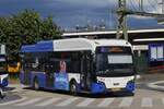 35-BLR-3, VDL E Citea von Arriva, hat soeben den Busbahnhof am Bahnhof von Maastricht verlassen.