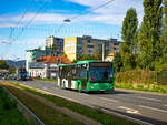 Graz. Wagen 83 der Graz Linien ist hier am 11.09.2024 während einer Sonderfahrt auf der Liebenauer Tangente zu sehen.