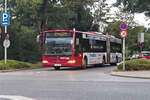 Innsbruck: Baustellenbedingt ist die Linie R umgeleitet, hier Bus Nr.