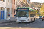Iveco-Irisbus Crossway von Postbus (BD-14882) als Linie 284 in Eisenstadt, Ruster Straße. Aufgenommen 20.3.2024.
