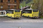 Iveco-Irisbus Crossway von Postbus (BD-16936, BD16937) sind an der Hst.