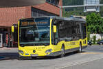 08.07.2024: Müller Touristik Wagen FK 5 IJZ, ein Mercedes-Benz Citaro C2 LE Ü als LANDBus-Oberes Rheintal Linie 470 Richtung Klaus in Schaan, Liechtenstein.