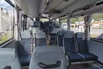 Fahrgastraum eines Iveco-Irisbus Crossway von Hechenberger (IM-216FM) in Ötztal-Bahnhof. Aufgenommen 5.8.2024.