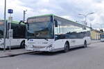 Iveco-Irisbus Crossway von Dr. Richard (Bus 4434, W-4000LO) als Linie 600 in Amstetten Bhf. Aufgenommen 6.6.2024.