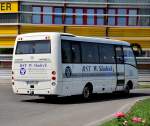 Kleinbus TOYOTA CAETANO OPTIMA 2300 de luxe von RST W. SLADECK aus Deutschland.Krems,29.6.2012.