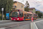 Rum: Mercedes-Benz Citaro 2. Generation der Innsbrucker Verkehrsbetriebe (Bus Nr. 430) als Schienenersatzverkehr für die Straßenbahnlinie 5 an der Haltestelle Neu-Rum Glungezerstraße. Aufgenommen 28.8.2024.