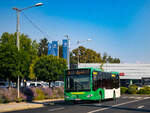 Graz. Wagen 9 von Grünerbus ist hier am 15.08.2024 als Linie 74 in der Ostbahnstraße zu sehen.