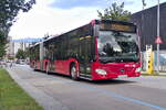 Innsbruck: Baustellenbedingt ist die Linie R umgeleitet, hier Bus Nr.