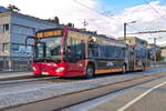 Innsbruck: Mercedes-Benz Citaro 2. Generation der Innsbrucker Verkehrsbetriebe (Bus Nr. 430) als Schienenersatzverkehr für die Straßenbahnlinie 5 an der Hst. Lohbachsiedlung Ost. Aufgenommen 28.8.2024.