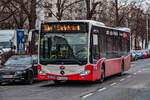 22.1.2024: Wiener Linien Wagen 8214 fährt hier auf der Linie 39A nach Heiligenstadt