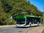 Wien. Auf der Wiener Regionalbuslinie 266, setzt das Unternehmen Dr. Richard einige MAN Lion's City ein. Der Wagen mit der Nummer 1473, ist hier am 06.08.2024 bei der Haltestelle  An der Kuhtrift  zu sehen.