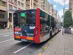 MAN Lion's City 19C, Wagen 842, Vectalia Mia, als Linie 3 in der Avenida Maisonnave in Alicante am 01.10.2024