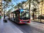 MAN Lion's City 19C, Wagen 841, Vectalia Mia, unterwegs in der Avenida Federico Soto als Linie 3 in Alicante am 21.10.2024