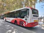 Castrosua Magnus E, Avanza Benidorm, Wagen 1458, Baujahr 2023, bedient die Haltestelle Avenida del Mediterraneo als Linie 10 in Benidorm am 20.08.2024