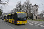 Mercedes Citaro 93 der AAGL, auf der Linie 80, fährt am 01.03.2023 am St.