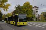 Mercedes Citaro 91 der AAGL, auf der Linie 80, fährt am 31.10.2024 Richtung Haltestelle Breite.