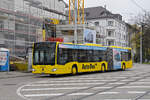 Mercedes Citaro 89 der AAGL, auf der Linie 80, fährt am 08.11.2024 zur Haltestelle Breite. Aufnahme Basel.