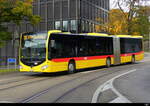 BLT - Mercedes Citaro Nr.95  BL 183748 unterwegs als BLT Tramersatz in Basel am 2024.10.13