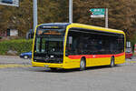 Mercedes eCitaro 1021 der BLT, auf der Linie 37, fährt am 05.10.2024 zur Haltestelle St. Jakob. Aufnahme Basel.