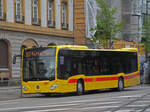 Mercedes Citaro 68, auf der Linie 37, wartet am 30.04.2013 an der Endstation am Aeschenplatz. Aufnahme Basel.