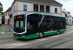 MBA / BVB - MAN Lion`s City Eletric  Nr.401  BS  99401 unterwegs auf der Linie 32 in Riehen am 2024.06.09