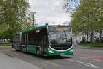 Mercedes Citaro 7001 fährt am 15.04.2024 als Tramersatz auf der Linie 3, die wegen einer Grossbaustelle am Steinenberg nicht Richtung Barfüsserplatz fahren kann. Hier wendet der Bus am Kannenfeldplatz.
