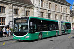 Mercedes Citaro 7016, auf der Linie 48, verlässt am 09.07.2024 die Haltestelle am Bahnhof SBB.