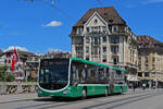 Mercedes Citaro 7003, auf der Linie 34, überquert am 08.07.2024 die Mittlere Rheinbrücke.