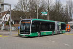 Mercedes eCitaro 7105, auf der Linie 36, fährt am 08.03.2024 zur Haltestelle St. Jakob. Aufnahme Basel.