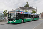 Mercedes Citaro 7028, auf der Linie 34, bedient am 16.09.2024 die Haltestelle Wettsteinplatz. Aufnahme Basel.