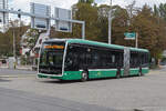 Mercedes eCitaro 7135, auf der Linie 36, fährt am 30.09.2024 bei der Haltestelle St.