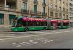 BVB - Hess E-Bus  Nr.9104  BS 99804 vor dem SBB Bahnhof in Basel am 2024.10.13