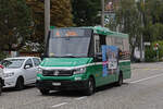 K Bus 8605, auf der Linie 45, fährt am 16.09.2024 zur Endstation an der Habermatten. Aufnahme Riehen.