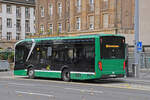 MAN Lions City Elektrobus der MAB, auf der Linie 46, wartet am 18.11.2024 an der Endstation am badischen Bahnhof. Aufnahme Basel.